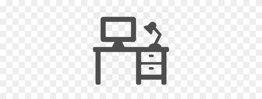 260x260 Download Office Desk Icon Clipart Desk Computer Icons Office - Office Clipart Black And White
