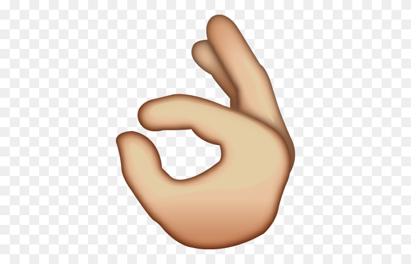 480x480 Download Ok Hand Sign Emoji Icon Emoji Island - Ok Hand Emoji PNG
