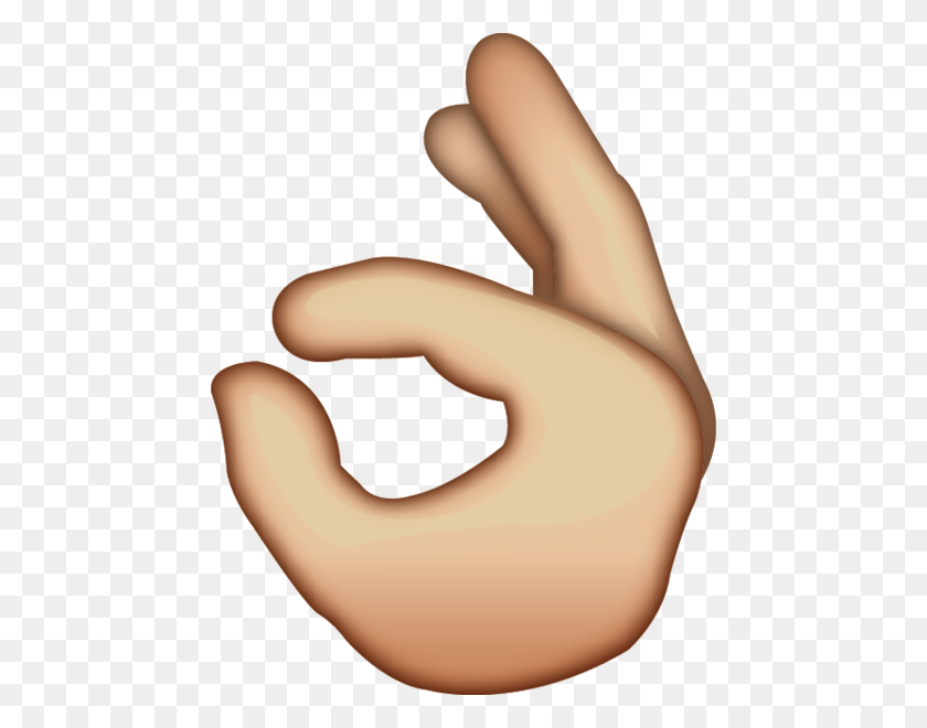 600x600 Download Ok Hand Sign Emoji Icon Emoji Island - Ok Hand PNG