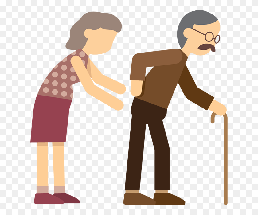 650x640 Download Old People Cartoon Png Clipart Old Age Clip Art Man - Old People Clipart