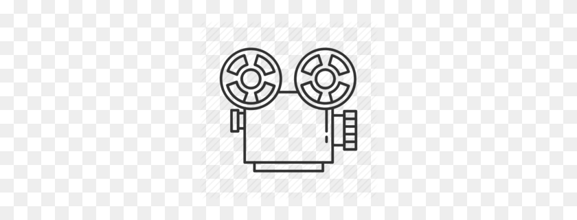 260x260 Download Old School Movie Projector Clipart Photographic Film - Movie Projector Clipart