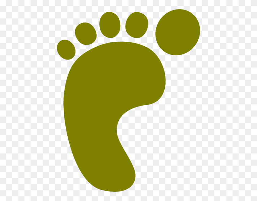 468x595 Download Olive Green Left Foot Clipart - Toothpick PNG