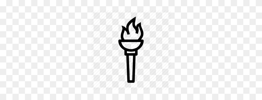 260x260 Download Olympic Torch Outline Clipart Summer Olympic Games Clip Art - Olympics Clipart