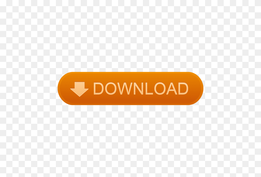 512x512 Download Orange Button - PNG Download