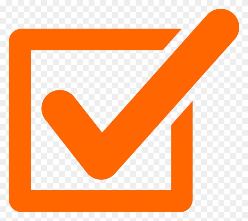 900x797 Download Orange Checkmark Clipart Check Mark Clip Art Orange - Check Mark Clip Art