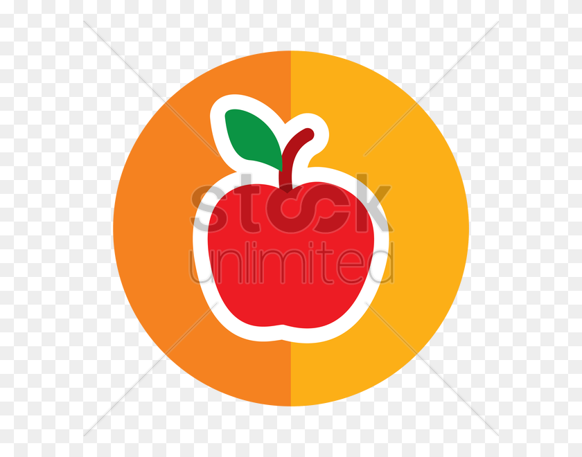 600x600 Descargar Orange Clipart Apple Clipart Illustration, Orange - Apple With Heart Clipart