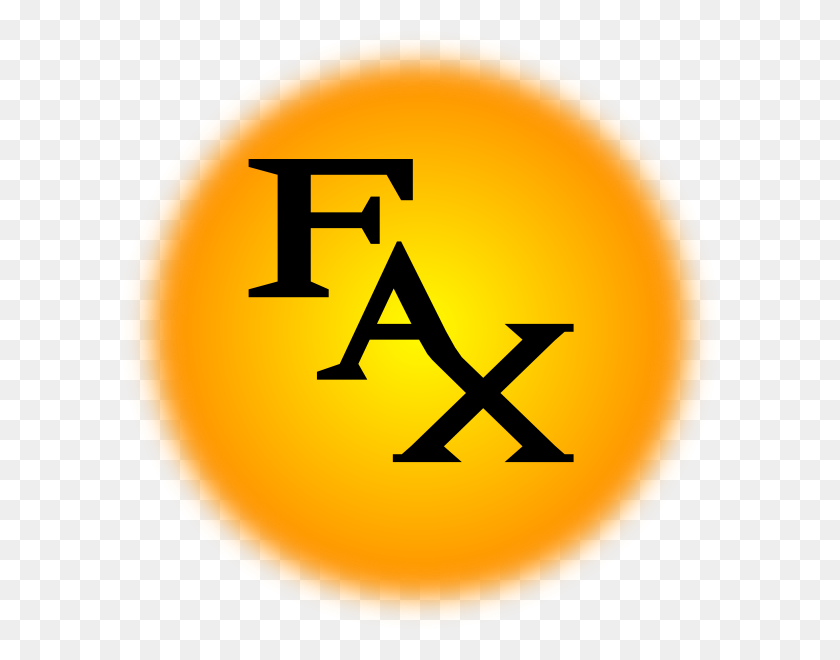 600x600 Download Orange Fax Icon Clipart - Fax Icon PNG