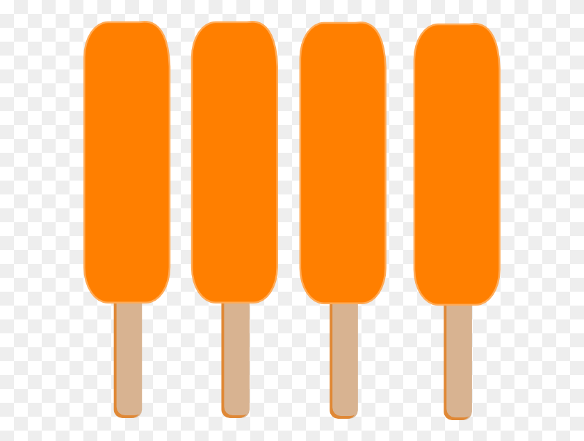 600x575 Descargar Orange Popsicle Clipart Ice Pops Ice Cream Clipart - Ice Cream Clipart Free