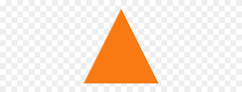260x260 Download Orange Triangle Clipart Triangle Clip Art - Memo Clipart