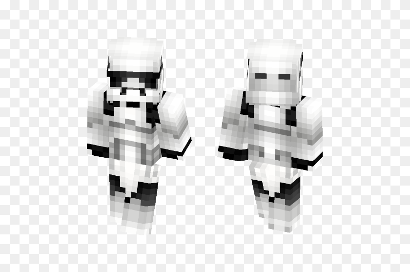 584x497 Descargue El Skin Original De Star Wars Stormtrooper Minecraft Gratis - Stormtrooper Png