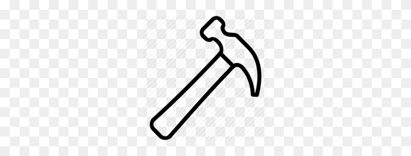 260x260 Download Outline Images Of Hammer Clipart Hammer Tool - Blacksmith Hammer Clipart