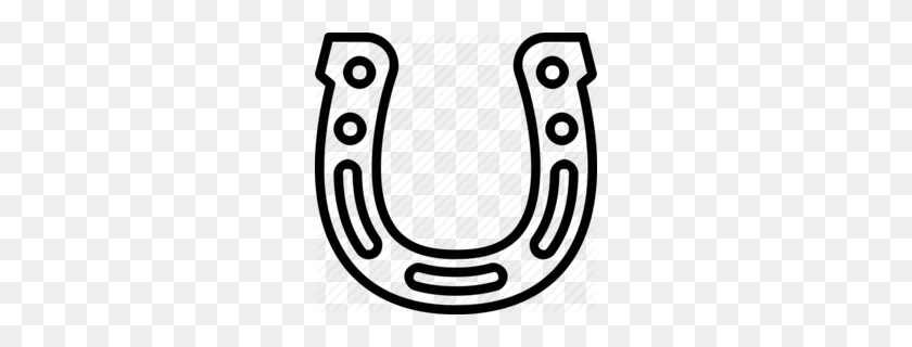 260x260 Download Outline Of A Horse Shoe Clipart Horseshoe Clip Art - Shoe Clipart PNG