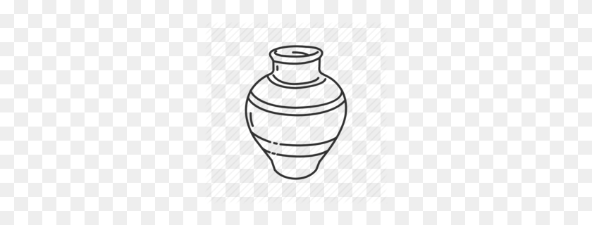 260x260 Download Outline Picture Of Pot Clipart Clip Art Illustration - Pottery Clipart