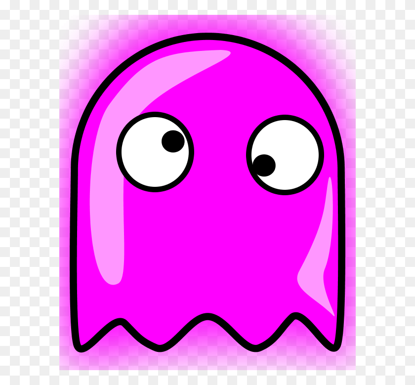 600x719 Скачать Pacman Ghost Clipart Pac Man Ghosts Clip Art Nose - Призрак Клипарт Png