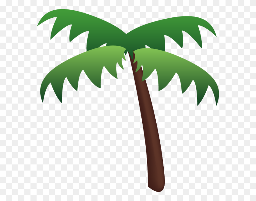 600x600 Download Palm Tree Emoji Icon Emoji Island - Beach Emoji PNG
