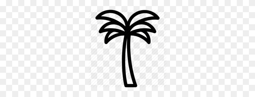 260x260 Download Palm Tree Icon Transparent Clipart Palm Trees Clip Art - Palm Tree Clipart Transparent Background