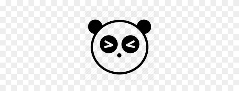 260x260 Download Panda Cartoon Head Clipart Giant Panda Clip Art Bear - Head Clipart Black And White