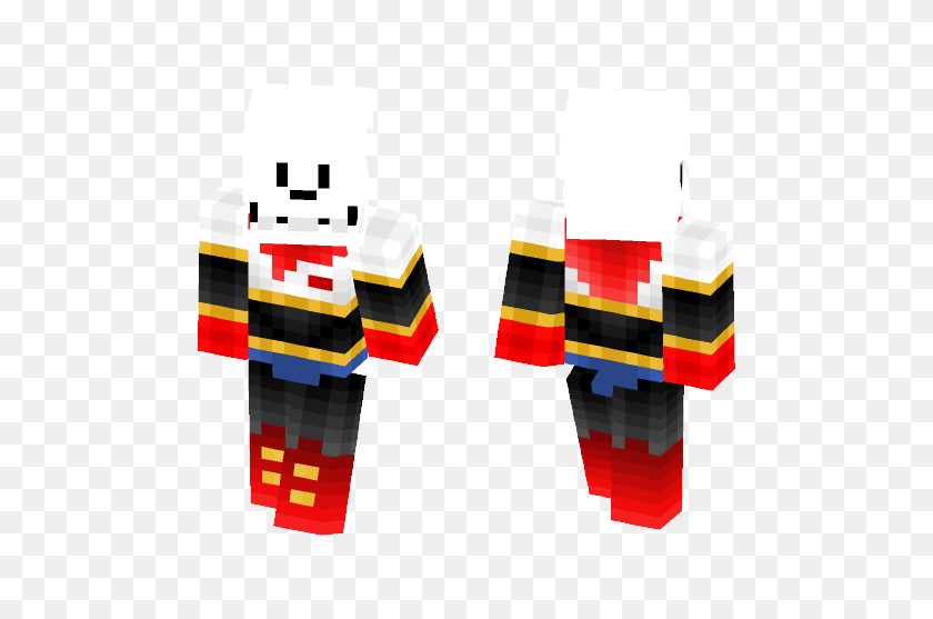 584x497 Download Papyrus From Undertale Minecraft Skin For Free - Undertale PNG