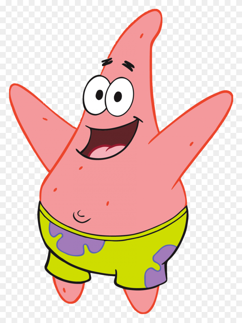 900x1221 Download Patrick Png Clipart Patrick Star Clipart Red, Pink - Water Line Clipart