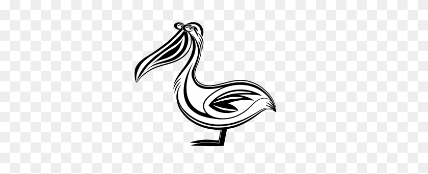 400x282 Download Pelican Free Png Transparent Image And Clipart - Pelican Clipart Black And White