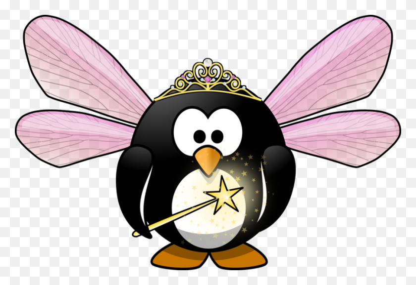 899x596 Download Penguin Fairy Clipart Little Penguin Clip Art Penguin - Fairy Garden Clipart