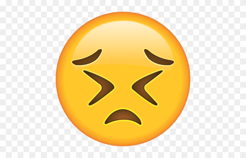 480x480 Descargar Cara Perseverante Emoji Emoji Island - Cara Emoji Png