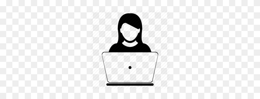 260x260 Download Person On Laptop Icon Clipart Laptop Computer Icons User - Person On Computer Clipart
