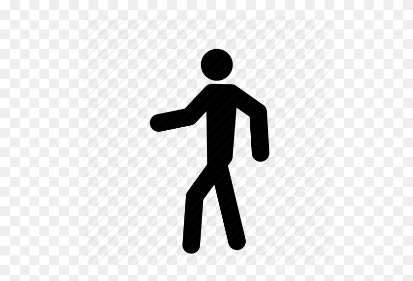 512x512 Download Person Walking Icon Clipart Computer Icons Walking Clip - People Walking Silhouette PNG