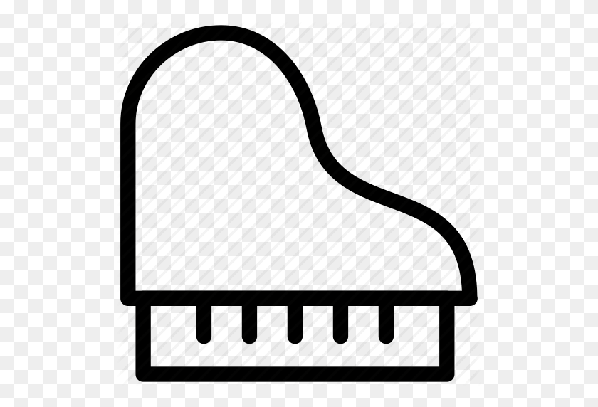 512x512 Descargar Piano Esquema Clipart Imágenes Prediseñadas De Teclado Musical De Piano - Imágenes Prediseñadas De Teclas De Piano
