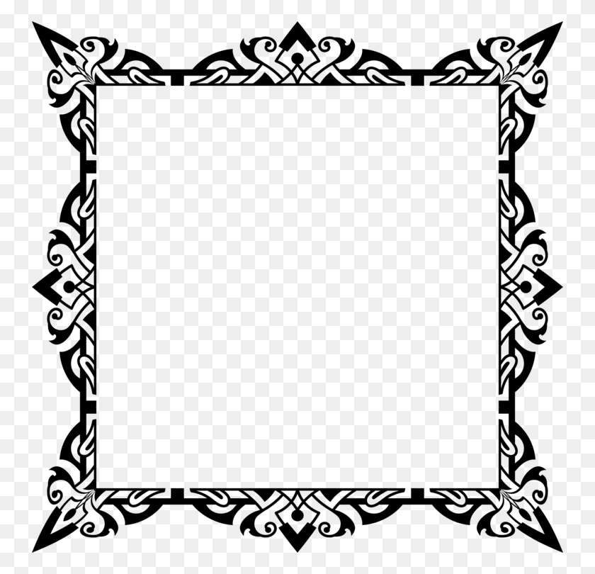 750x750 Download Picture Frames Paper Clip - Picture Frame Clip Art Border