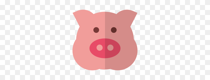 260x260 Download Pig Icon Png Clipart Whiskers Pig Clip Art Pig, Cat - Pig Image Clipart