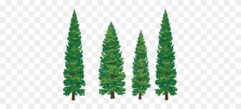 400x319 Download Pine Tree Free Png Transparent Image And Clipart - Pine Tree Silhouette PNG