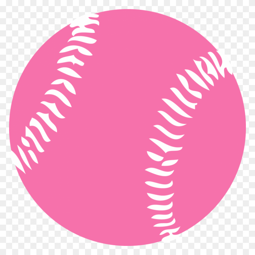 800x800 Скачать Розовый Бейсбол Клипарт Софтбол Бейсбол Картинки - Бейсбол Клипарт Png
