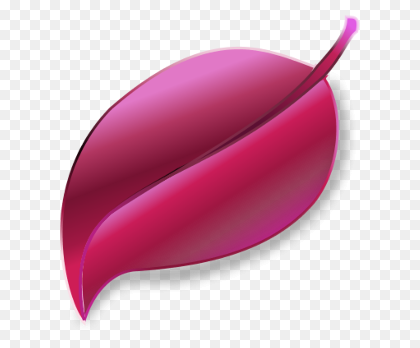 600x636 Download Pink Leaves Clipart Leaf Clip Art - Leaf PNG Clipart
