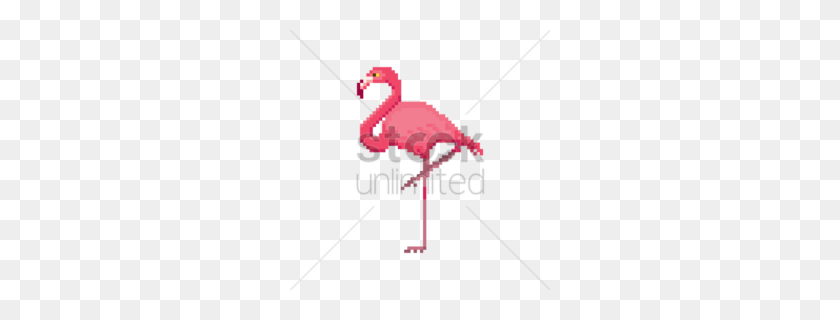 260x260 Download Pixelated Flamingo Clipart Flamingo Pixel Art Clip Art - Flamingo Clipart
