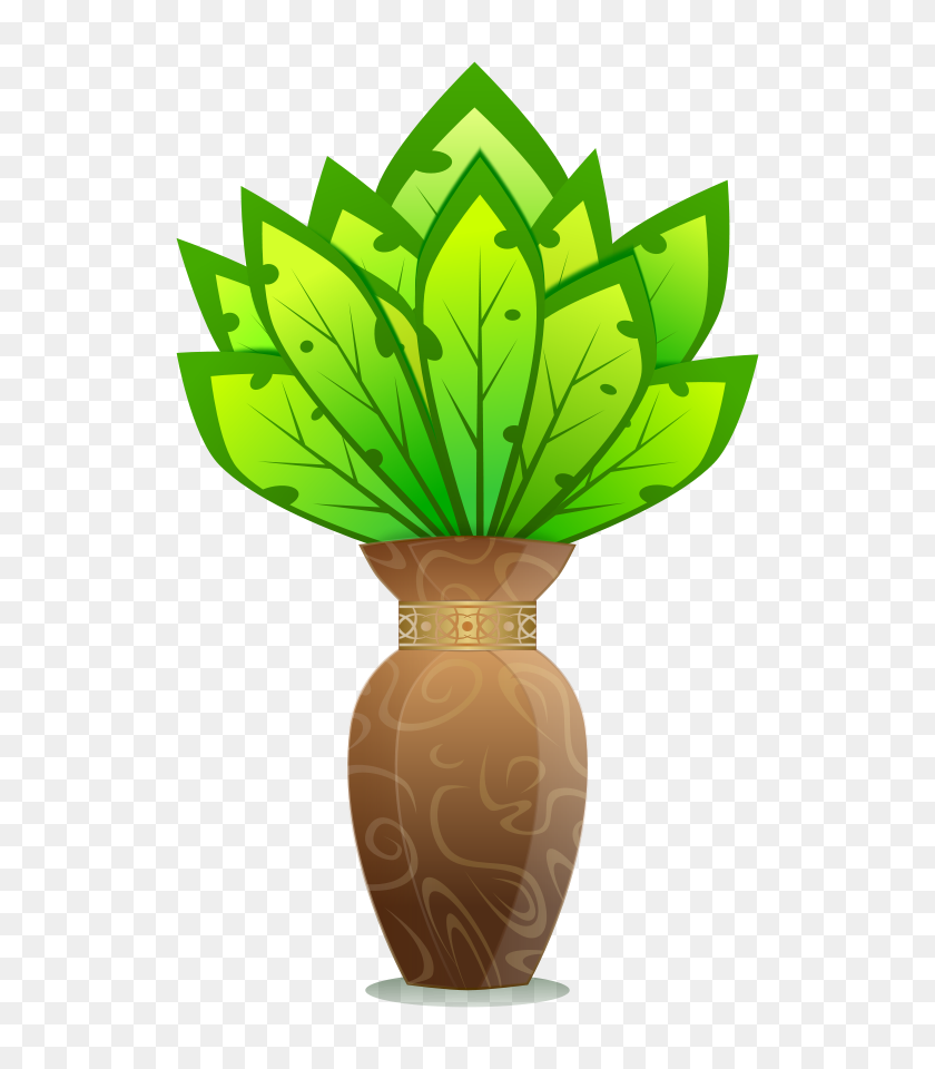 582x900 Download Plant And Vase Planter Clipart - Planter PNG