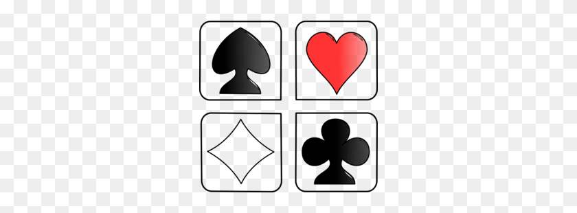 260x250 Download Playing Cards Clipart Contract Bridge Playing Card Clip Art - Bridge Clipart PNG