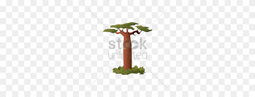 260x260 Descargar Png Clipart Baobab Clipart Árbol, Flor, Hoja - Árbol Africano Clipart