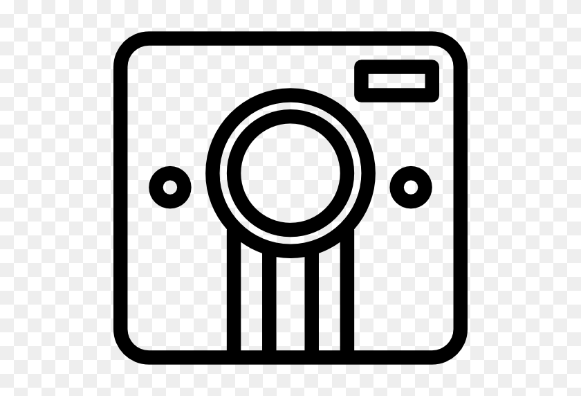 512x512 Скачать Фотоаппарат Polaroid Мгновенные Компьютерные Иконки - Старый Фотоаппарат Клипарт