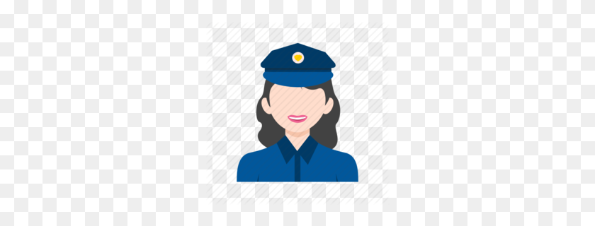 260x260 Png Женщина Полицейский Значок Полицейский Компьютер - Полицейская Шляпа Клипарт