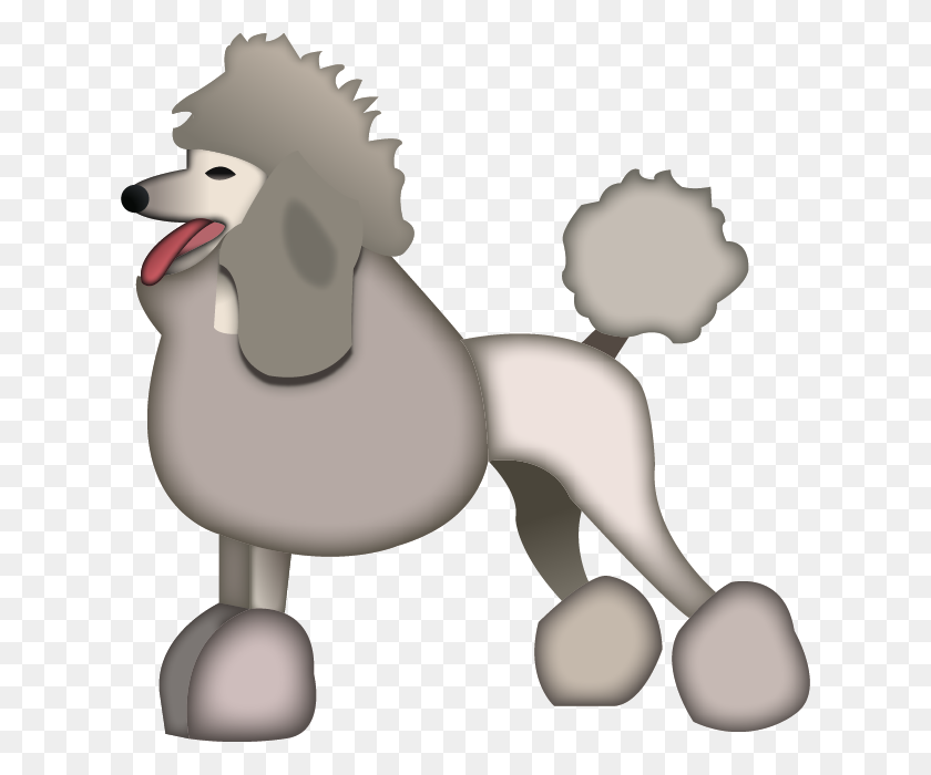 640x640 Download Poodle Dog Emoji Emoji Island - Poodle PNG