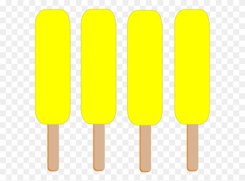 600x562 Download Popsicle Yellow Clipart Ice Pops Ice Cream Clip Art - Ice Skating Clipart