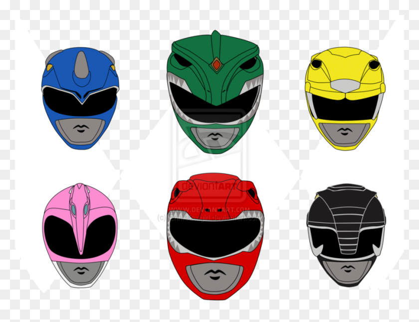 900x675 Download Power Ranger Helmet Template Clipart Red Ranger Kimberly - Motorcycle Helmet Clipart