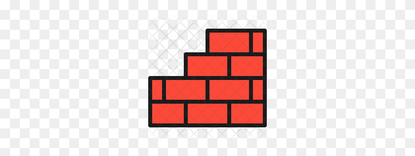 256x256 Download Premium Brick Wall Icon Png - Brick Wall PNG