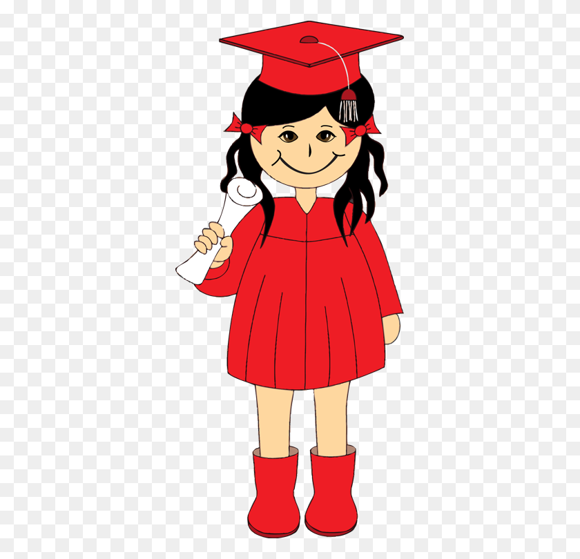 331x750 Descargar Graduación De Preescolar Rojo Clipart De Graduación De Preescolar - Clipart De Preescolar