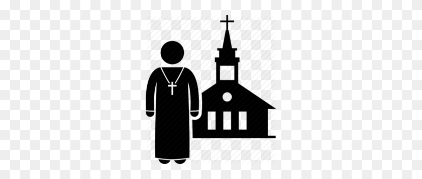 260x298 Download Priest And Church Clipart Clip Art Illustration - Religious Thanksgiving Clipart