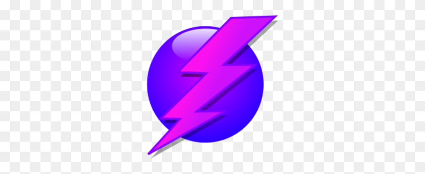 260x284 Download Purple Lightning Bolt Clipart Lightning Electricity Clip - Thunder Clipart