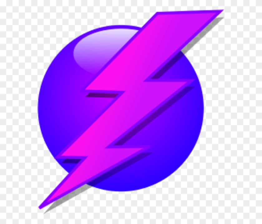 600x656 Download Purple Lightning Bolt Clipart Lightning Electricity Clip - Lightning Bolt Clipart