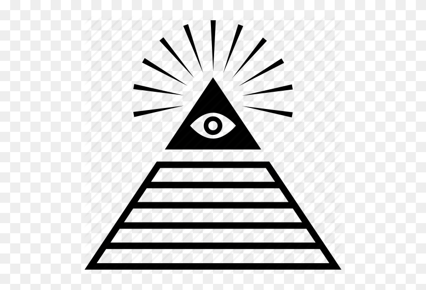 512x512 Download Pyramid Eye Png Clipart Eye Of Providence Clip Art - Illuminati Clipart