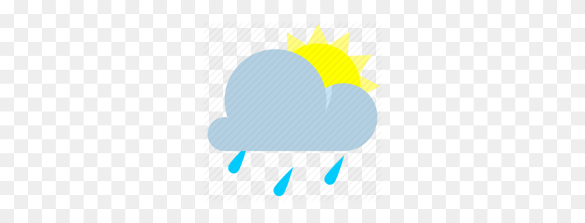 260x260 Download Rain Clipart Rain Weather Clip Art Rain, Cloud, Blue - Blue Sky Clipart